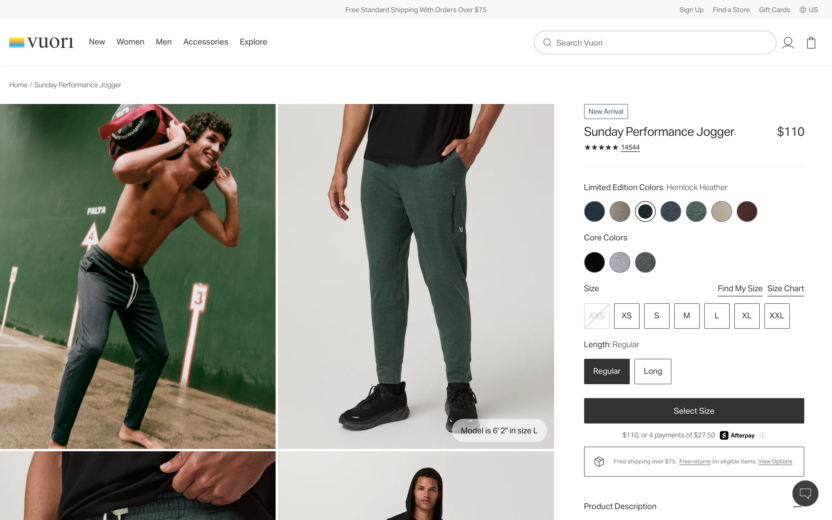 A row of small icons with short labels for shipping, warranty and returns placed directly below the add-to-cart button